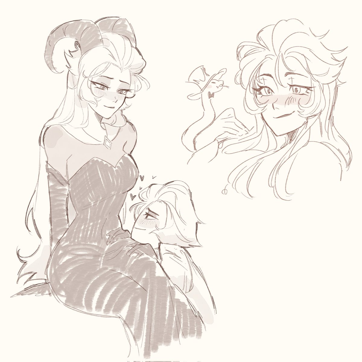 dissushka_'s tweet image. #HazbinHotel #Lucililith #lilifer