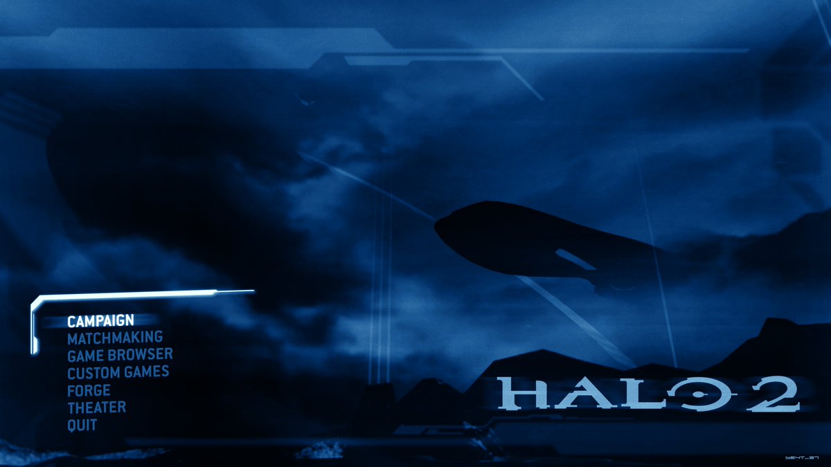 BE4T_37's tweet image. Halo 2 Menu in the style of Halo 3

#halo #visualart