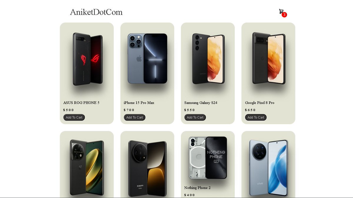aniketdotcom's tweet image. Built a mini shopping cart website using HTML, CSS, and JS. Breaking things, fixing things, learning nonstop.
Small steps → big skills. 🚀💻

#javascript #webdevelopment #learningtocode #buildinpublic