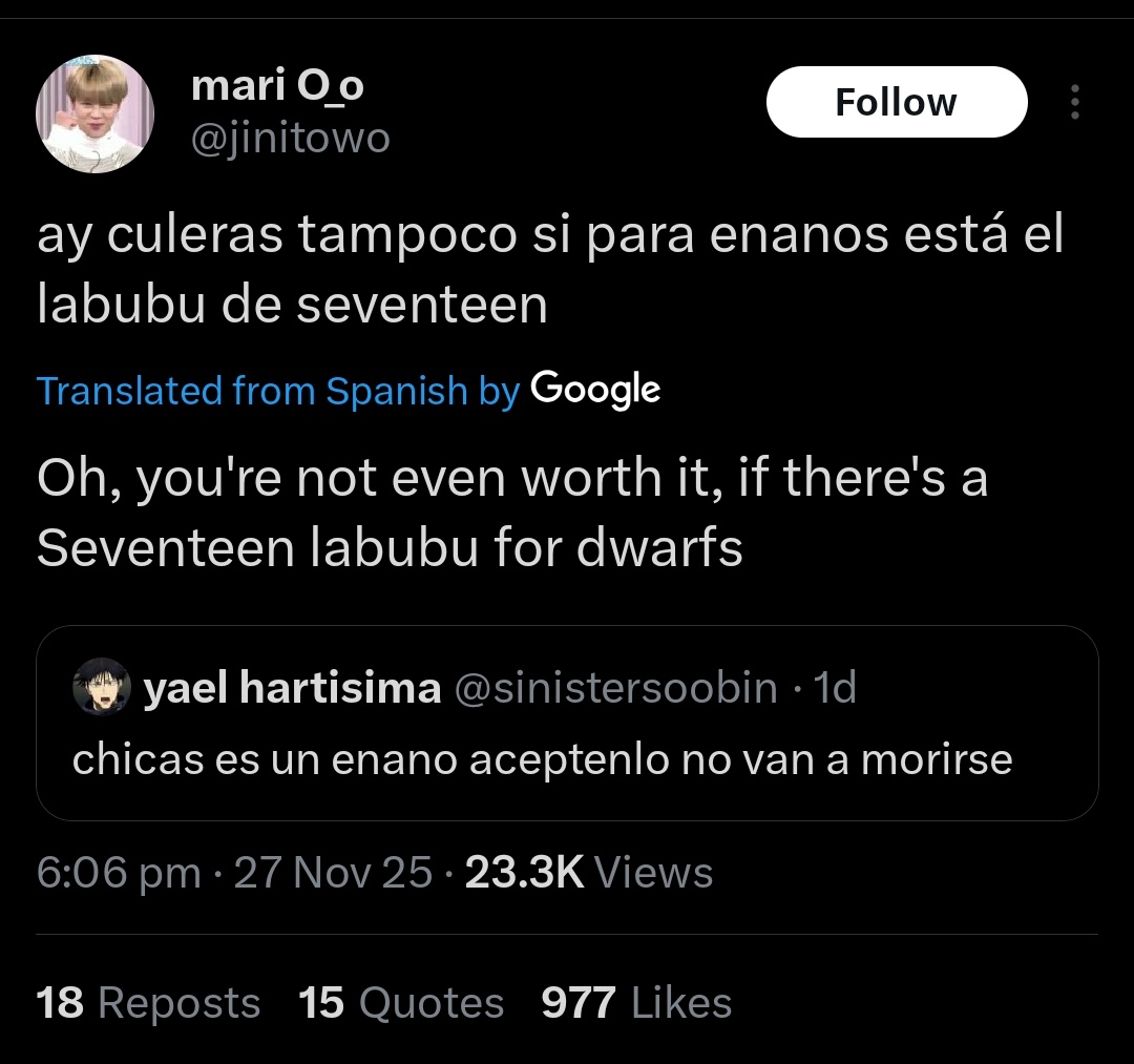 📢 CARATS AND WOOZIDANS!!

[🚨REPORT/ BLOCK AND DO NOT  ENGAGE 🚫]

making of fun 🍚 &amp; 17 

Please report the tweet &amp; account under:

[in X]
hate> slurs and tropes 

[in hybe]
malicious post > viral negative post 

twt link: tiny.cc/6qqv001
acc