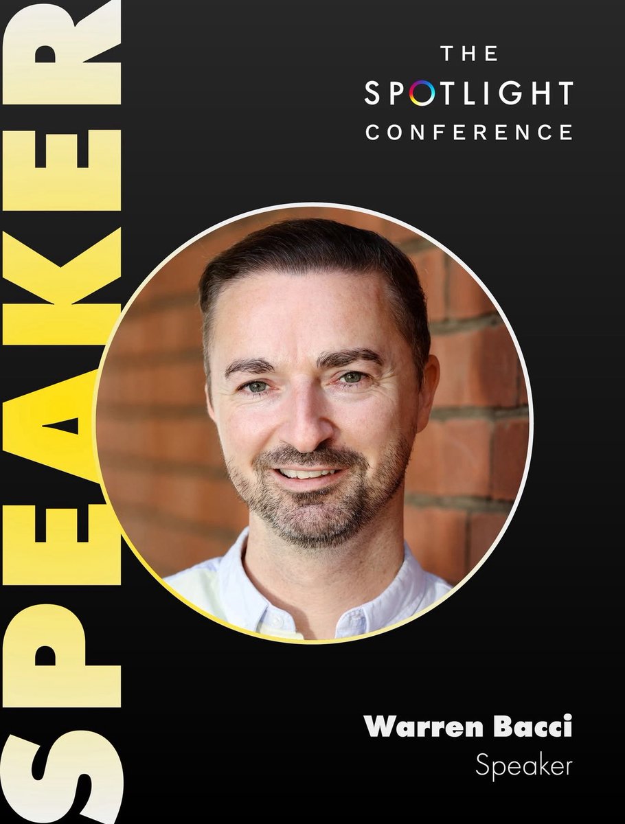 warrenbacci's tweet image. Great speaking at the Spotlight conference 2025.