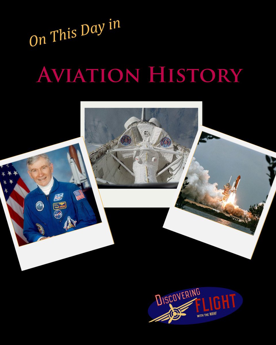NAHF's tweet image. On November 28, 1983, Space Shuttle Columbia launched mission STS-9 at 11:00:00 EDT. NAHF Enshrinee John W. Young served as mission commander. This flight delivered the first Spacelab as well as the first astronaut representing the European Space Agency (ESA). 

#AviationHistory