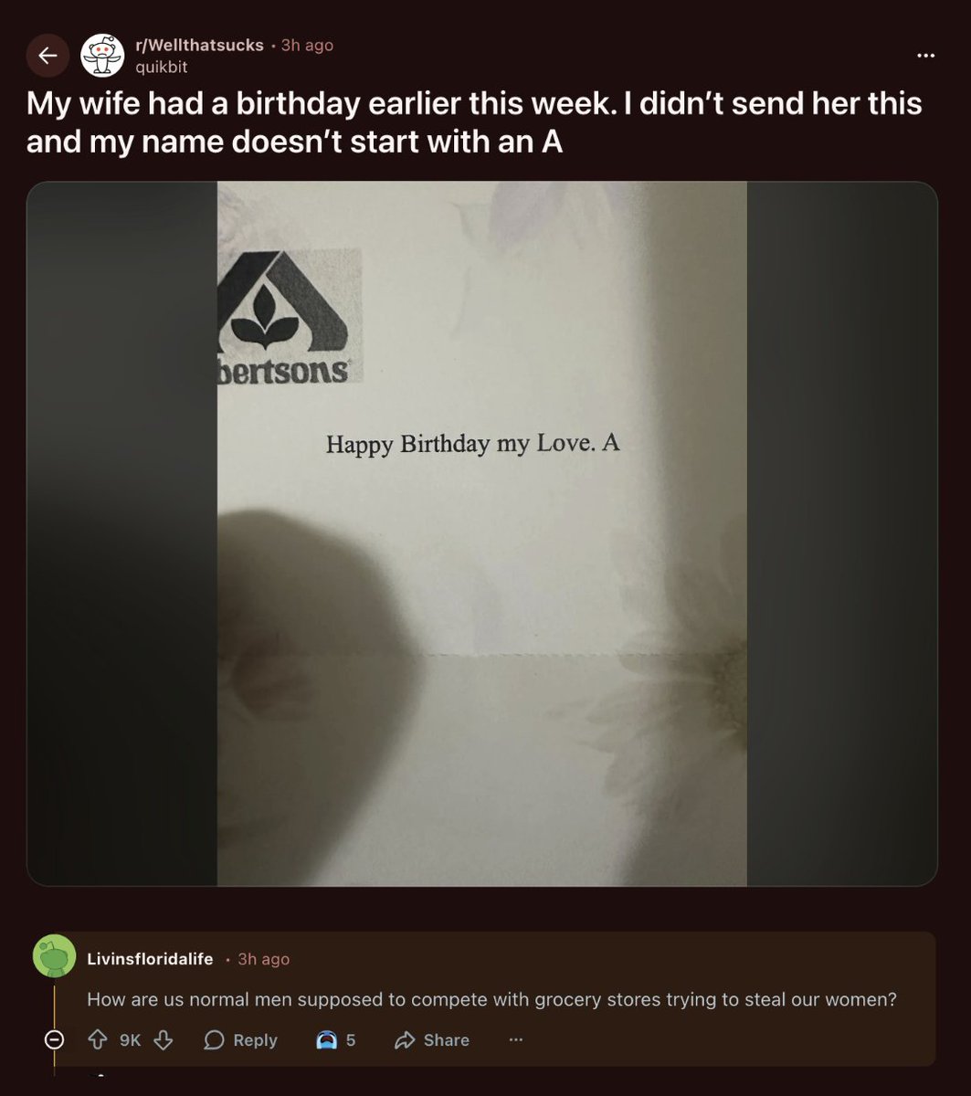 MensHumor's tweet image. That sucks brother. 

It’s honestly kind of…groc.