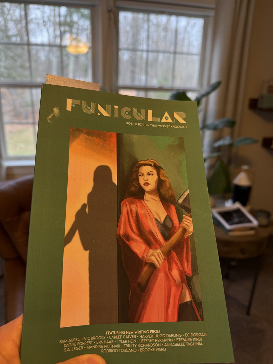 SamthePoet0731's tweet image. Going to spend some time with the latest issue of @FunFunFunicular . It also happens to include a poem of mine. 😊