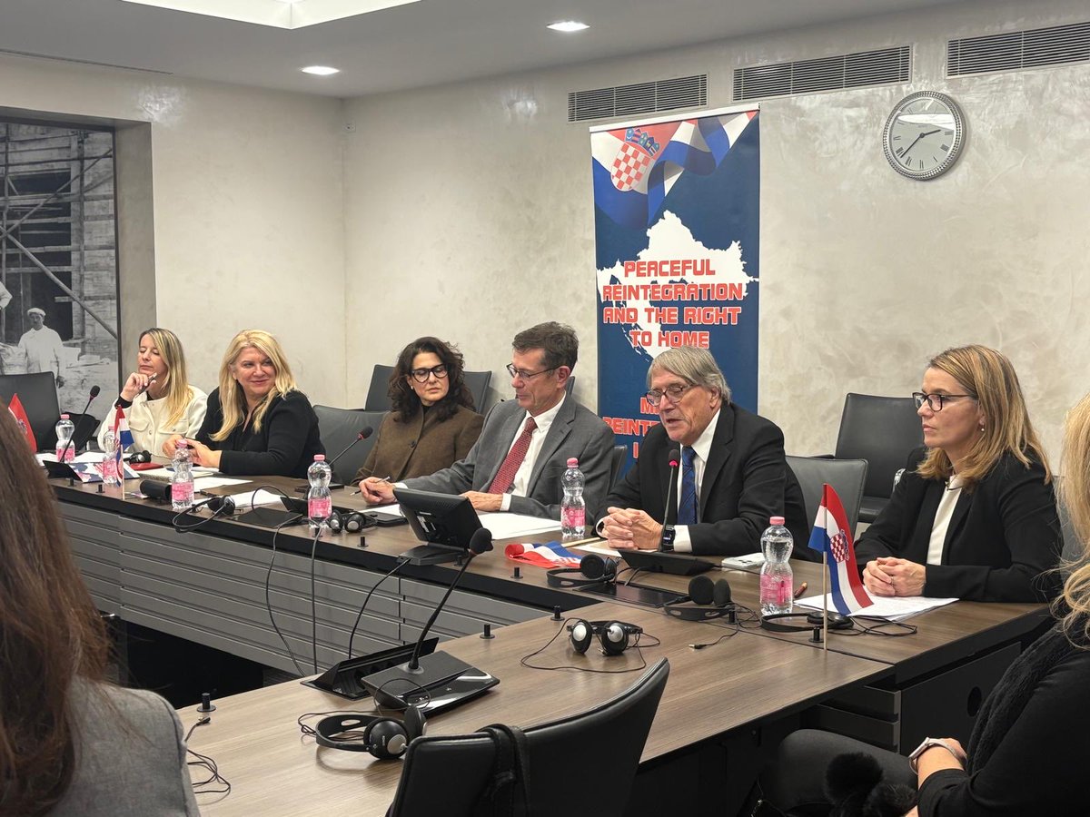 At today’s panel discussion 🇭🇷 shared its valuable experience in peaceful reintegration of Croatian Danube region, bringing together some of the key political actors of that time. The event was organized in cooperation with the Returnee Community of the Osijek-Baranja County