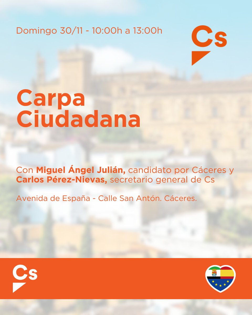 Os esperamos allí.

Todos sois bienvenidos.

Todos juntos mejor.

Renace la esperanza.