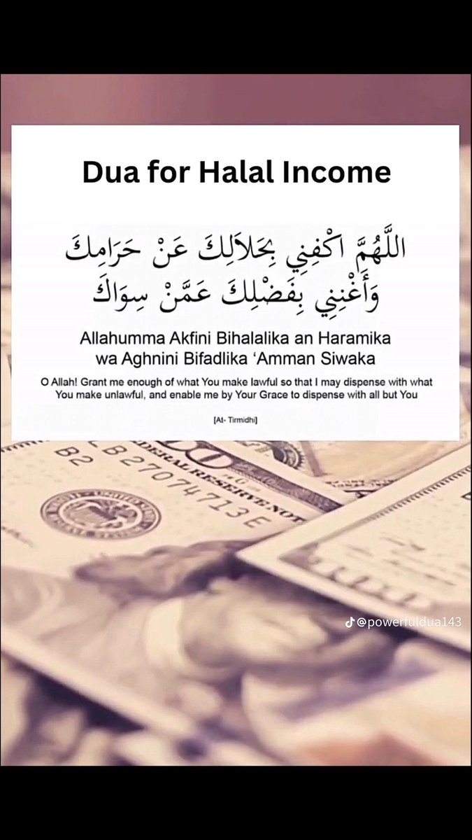 Dailyremindrs_'s tweet image. Dua for halal income