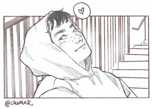 chiooink's tweet photo. Episode 2 was full of scenes with Shane making heart eyes at Ilya...my baby  is so in love😍❤️
#heatedrivalry #hollanov #ShaneHollander #ilyarozanov #fanart https://t.co/HJ0yz1Zz9y