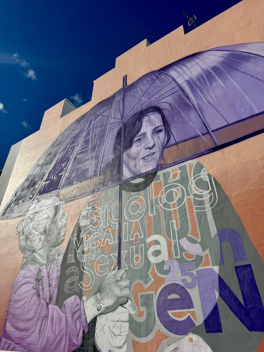 CabLaPalma's tweet photo. 💜Visibilizamos la violencia machista y su afección a la infancia con un mural de Sabotaje al Montaje en La Ciudad en el Museo Foro de Arte Contemporáneo (CEMFAC) de Los Llanos de Aridane 

https://t.co/YOb7lPsZGY https://t.co/GnvvfUuiNG