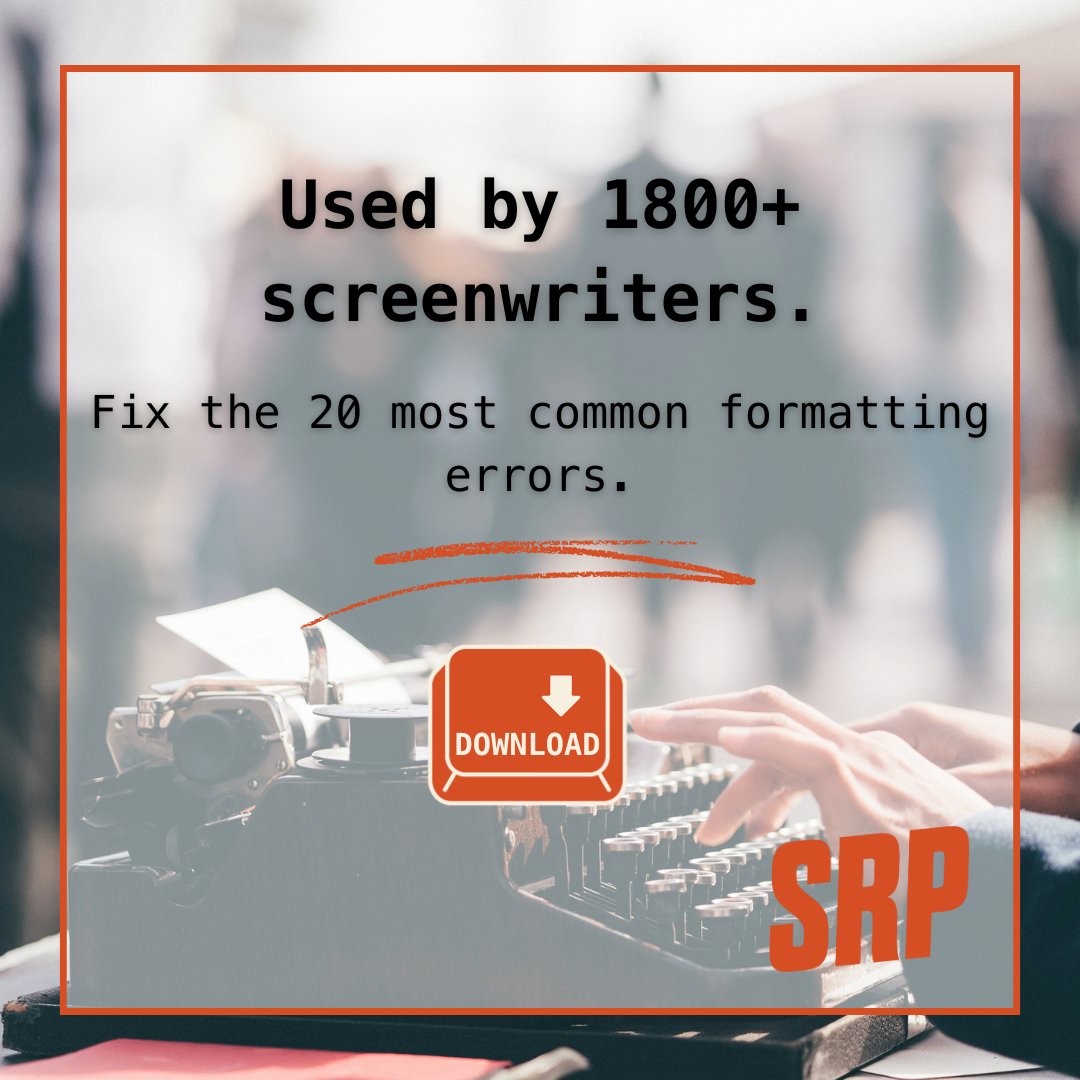 ScriptReaderPro's tweet image. 1,800+ screenwriters use this checklist to fix common formatting errors fast. Join them — and make your script look pro.

🎬 Get it free → scriptreaderpro.short.gy/ultimate-forma…
#writingtips
