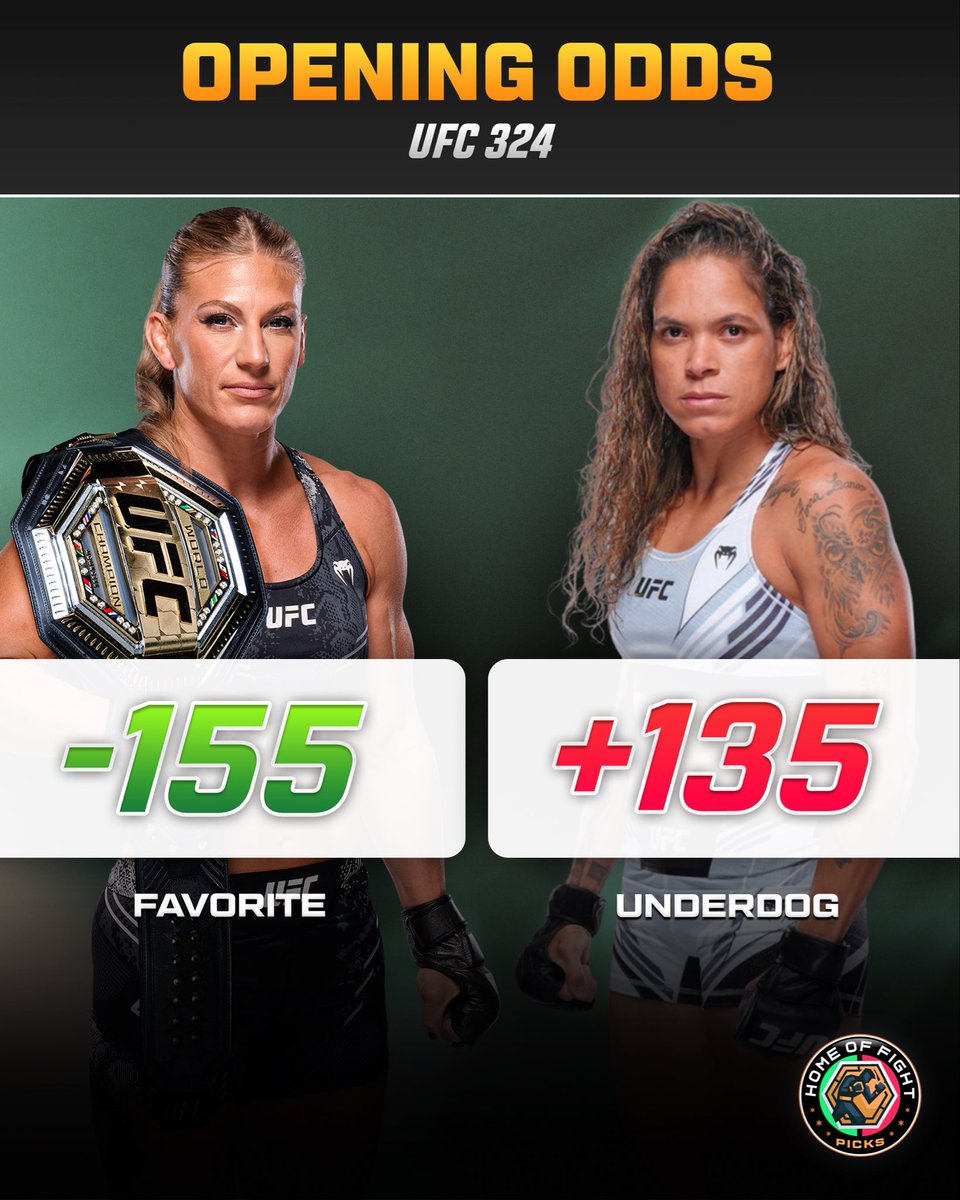 🐐The GOAT returns to reclaim her belt against the dominant Kayla Harrison. 

🇧🇷Nunes opens as a slight underdog against Kayla.