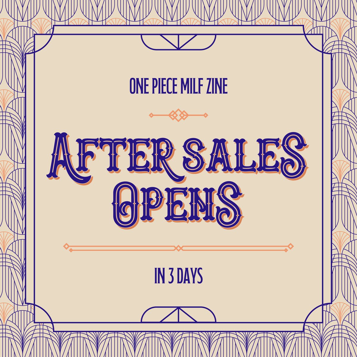 🥂 OP M!LF Zine: Aftersales open in 3 days! 🥂

Are your wallets ready? Limited stock of the One Piece mommies open in 3 days now...! 🍸✨