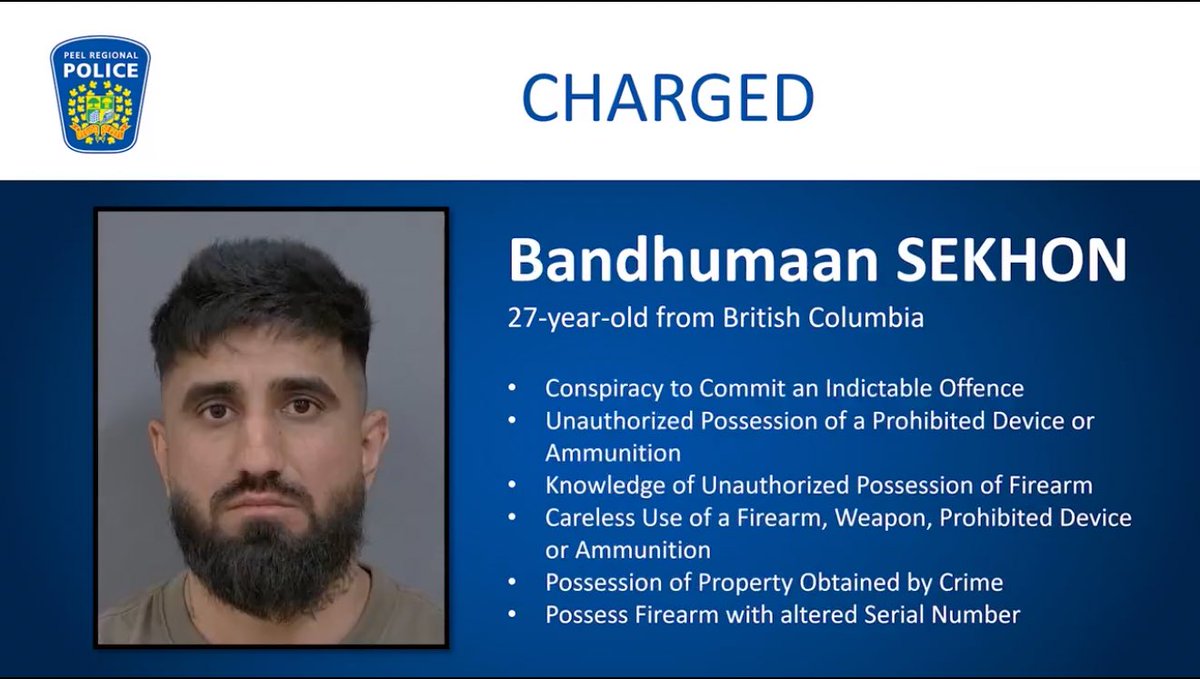Bandhumaan Sekhon, an alleged member of the Bishnoi gang, was arrested in Dec 2024 for multiple extortion and shooting incidents.

He was just arrested in India for his role in the shooting at Kapil Sharma’s restaurant in Surrey

<a href="/SeanFraserMP/">Sean Fraser</a> was he released on bail and fled the