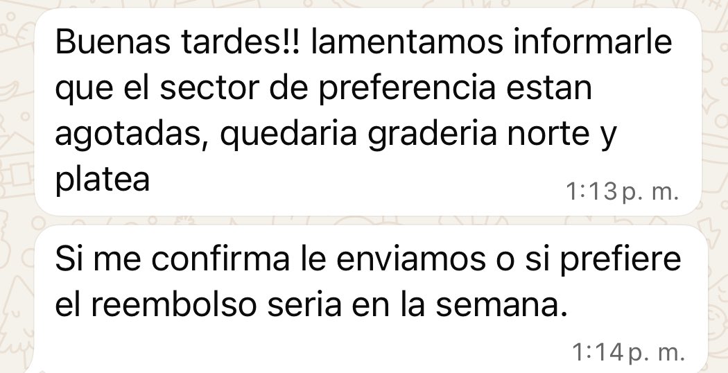 El Club <a href="/CCP1912oficial/">Club Cerro Porteño</a> habilitó tres números para pedir entradas para el domingo. Di mi nombre, pedí lugar en preferencia, reiteré y pagué. Hoy me dicen que “Preferencia ya no hay”. ¿Dónde está el orden para otorgar las entradas? Con esta administración inoperante, la pregunta