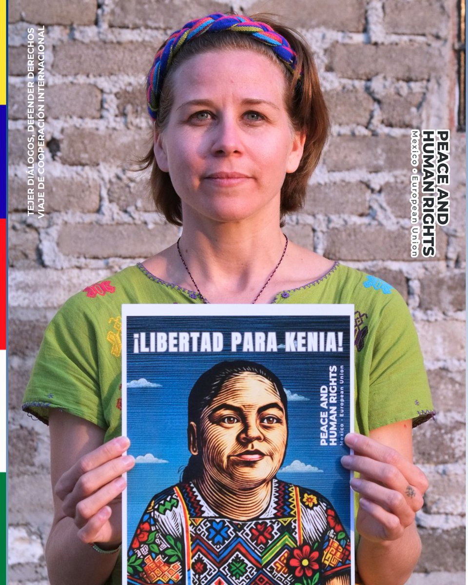 "Soy Almudena Urbano, de Taula per Mèxic–Mesa por México (Peace &amp; Human Rights Mx-EU). Denuncio la injusticia contra quienes defienden #DDHH exijo la liberación de Kenia Hernández, mujer amuzga y constructora de paz. ¡Súmate: libertad para Kenia!"