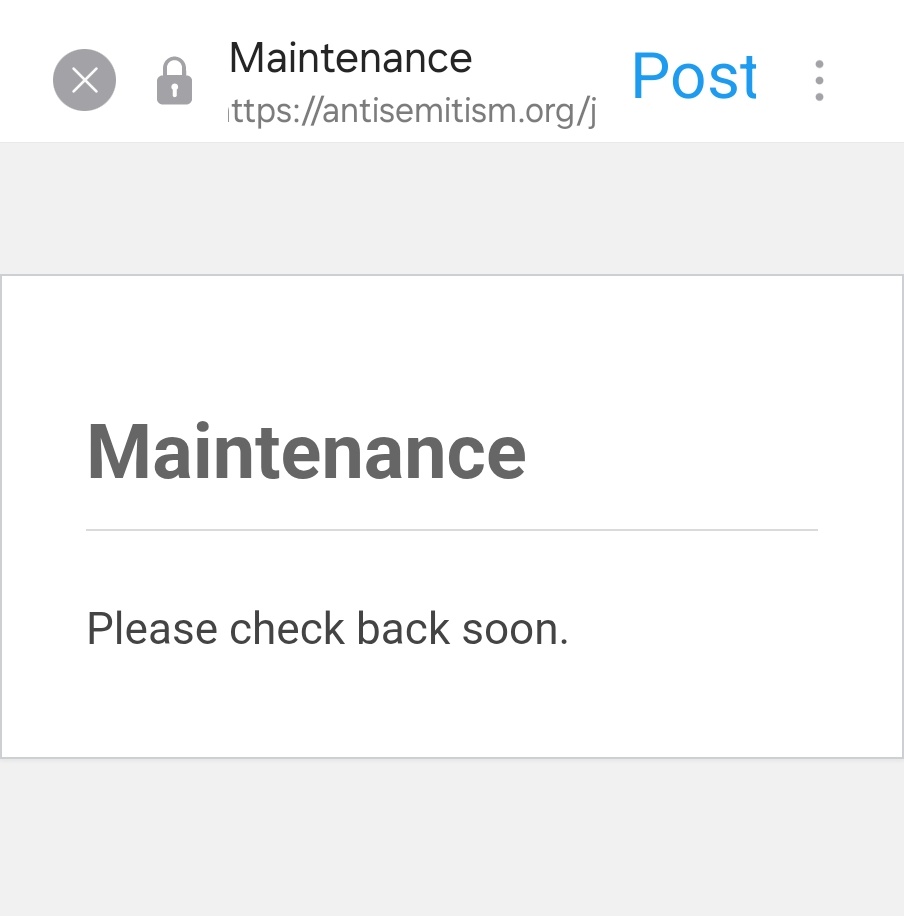 Tut tut Campaign Against "Anti-semitism"

They were advertising for an Education and Outreach officer. But, it seems they blocked me yesterday. This is discriminatory behaviour...and they're denying me my ideal job. 

Given all the funding (read our taxes) they get...you'd think