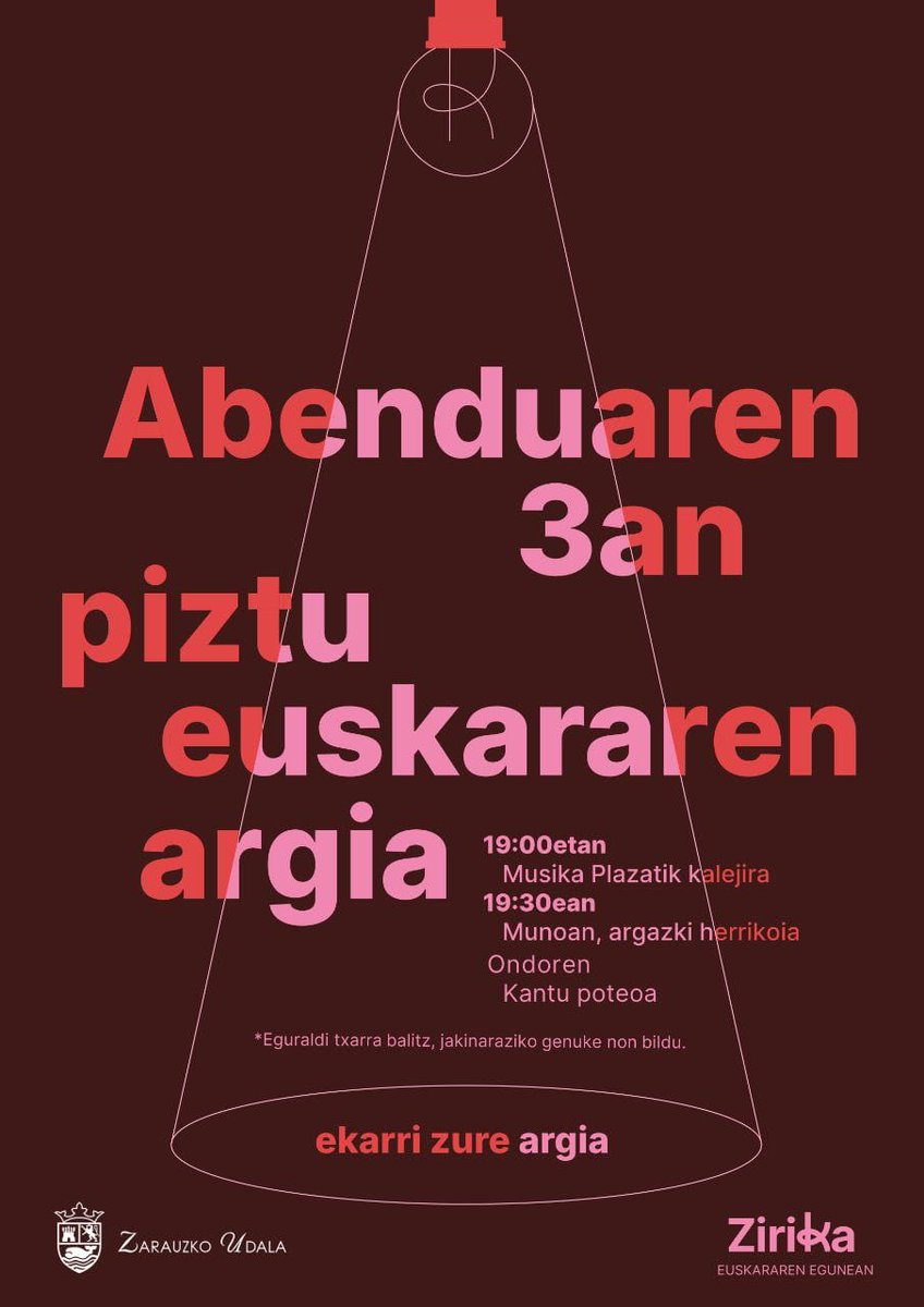 Berandu baina hemen argi pixka bat piztu zait
#argia
#sasitxiotx
#asteanbehin