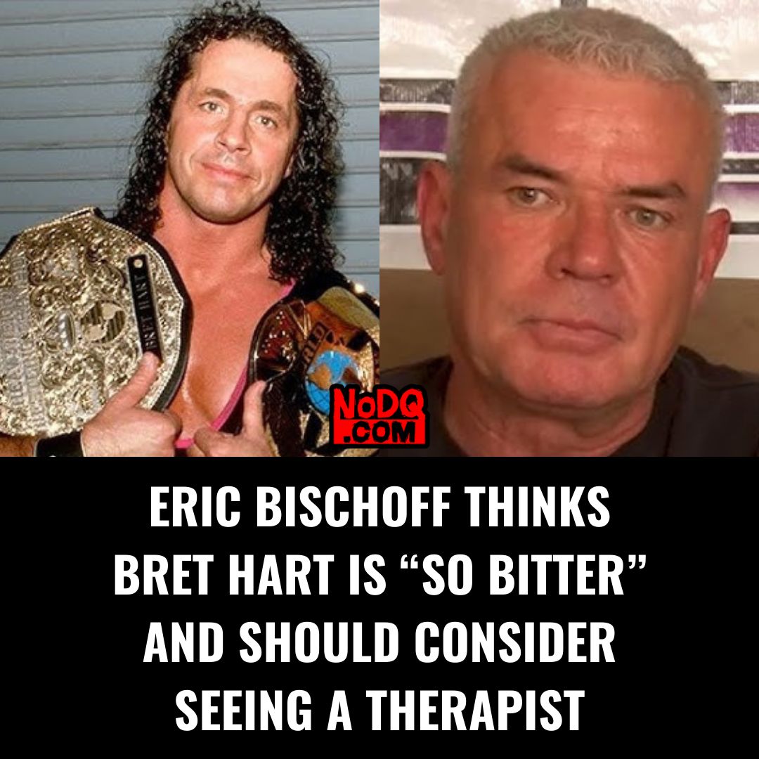 nodqdotcom's tweet image. Eric Bischoff thinks Bret Hart is “so bitter” and should consider seeing a therapist nodq.com/news/eric-bisc…