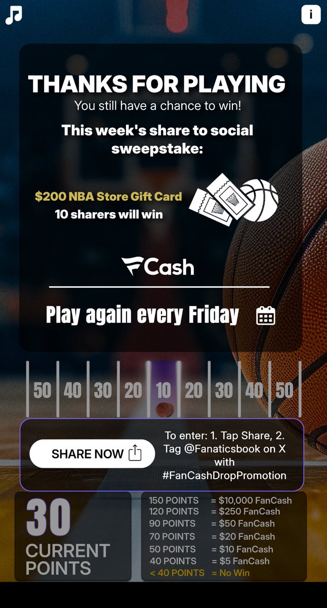 Bmac5252's tweet photo. Play the #FanCashDropPromotion today

⁦@Fanatics⁩  https://t.co/4OuJdBFHgk https://t.co/qh5hpZuP7r
