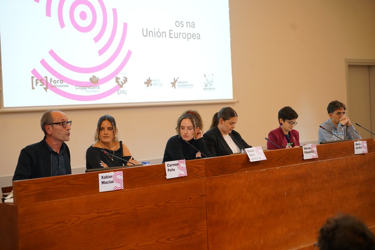 🇪🇺 VII. Eskola Subiranistako "Europako herriak eta subiranotasuna XXI. mendean" mahai-inguruak Galizia, Kanariak, Feroe Irlak, Katalunia eta Euskal Herriko errealitate politiko subiranistak erakusten ari da.

#ForumSoberanista