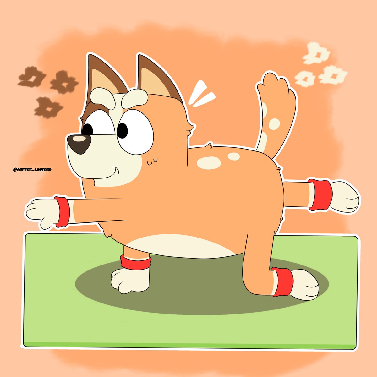 Chilli exercising 🧡🔥✨