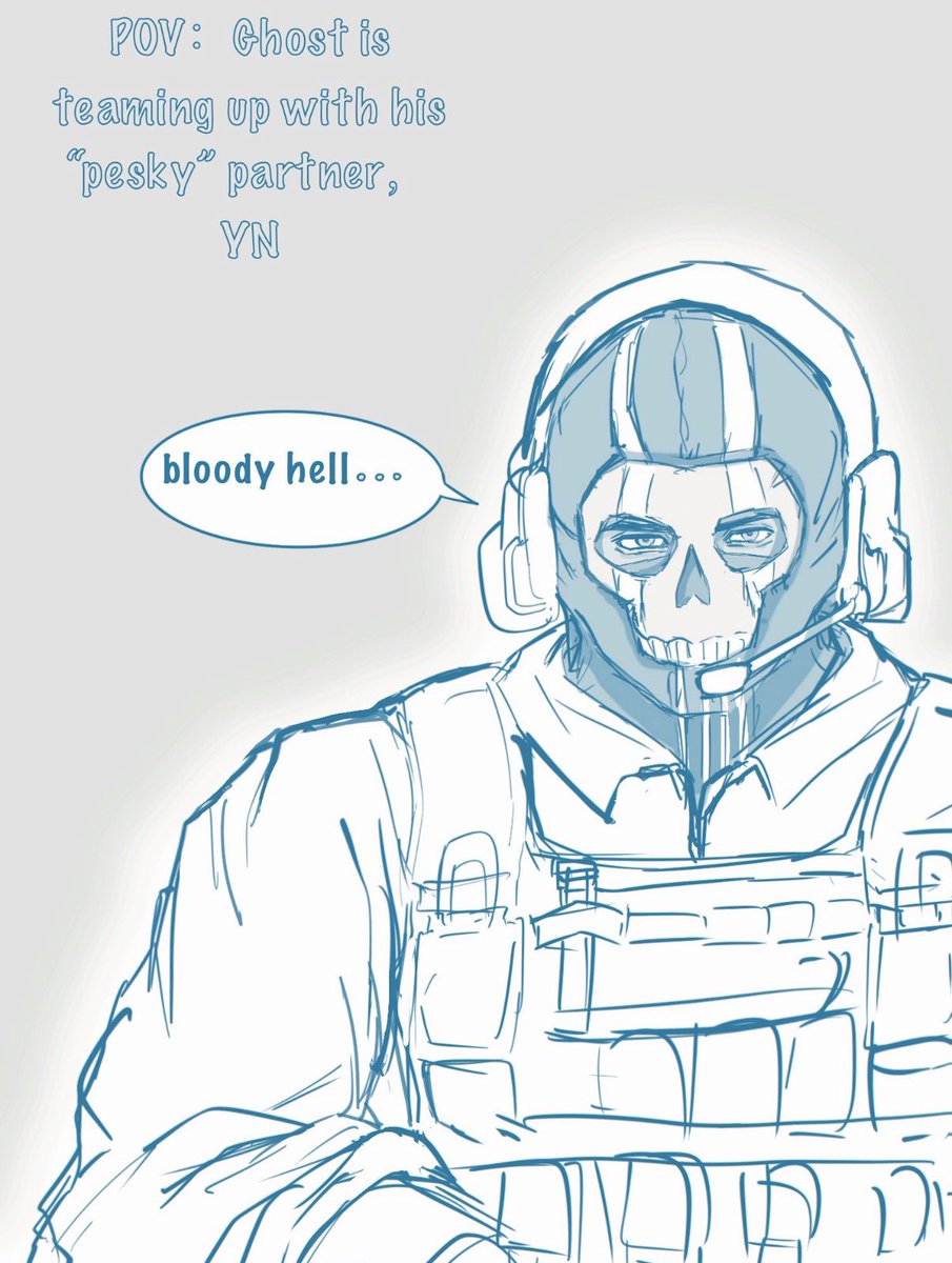 angryleeemon's tweet image. 画了狗斯特和小老板😋#cod #SimonGhostRiley #phillipgraves