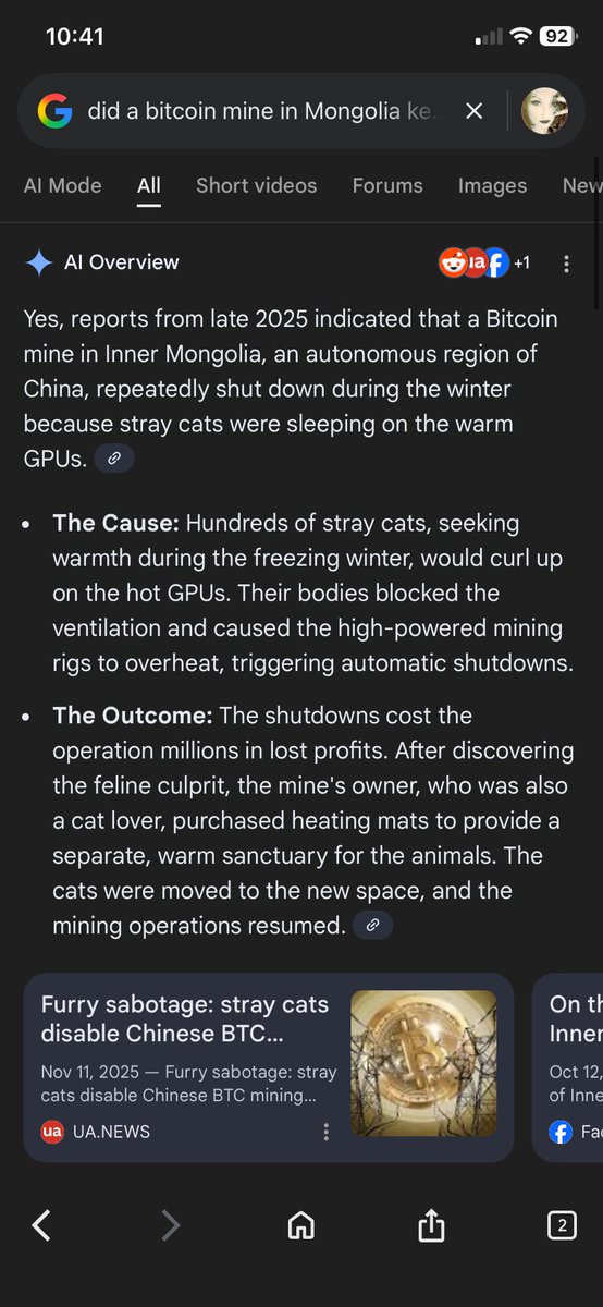 JamieDamelos's tweet photo. @Zair_Arkadian @j3s7m4n @DocumentingBTC Ai overview said it was true (if that is correct) https://t.co/DsFXDDI2Uw
