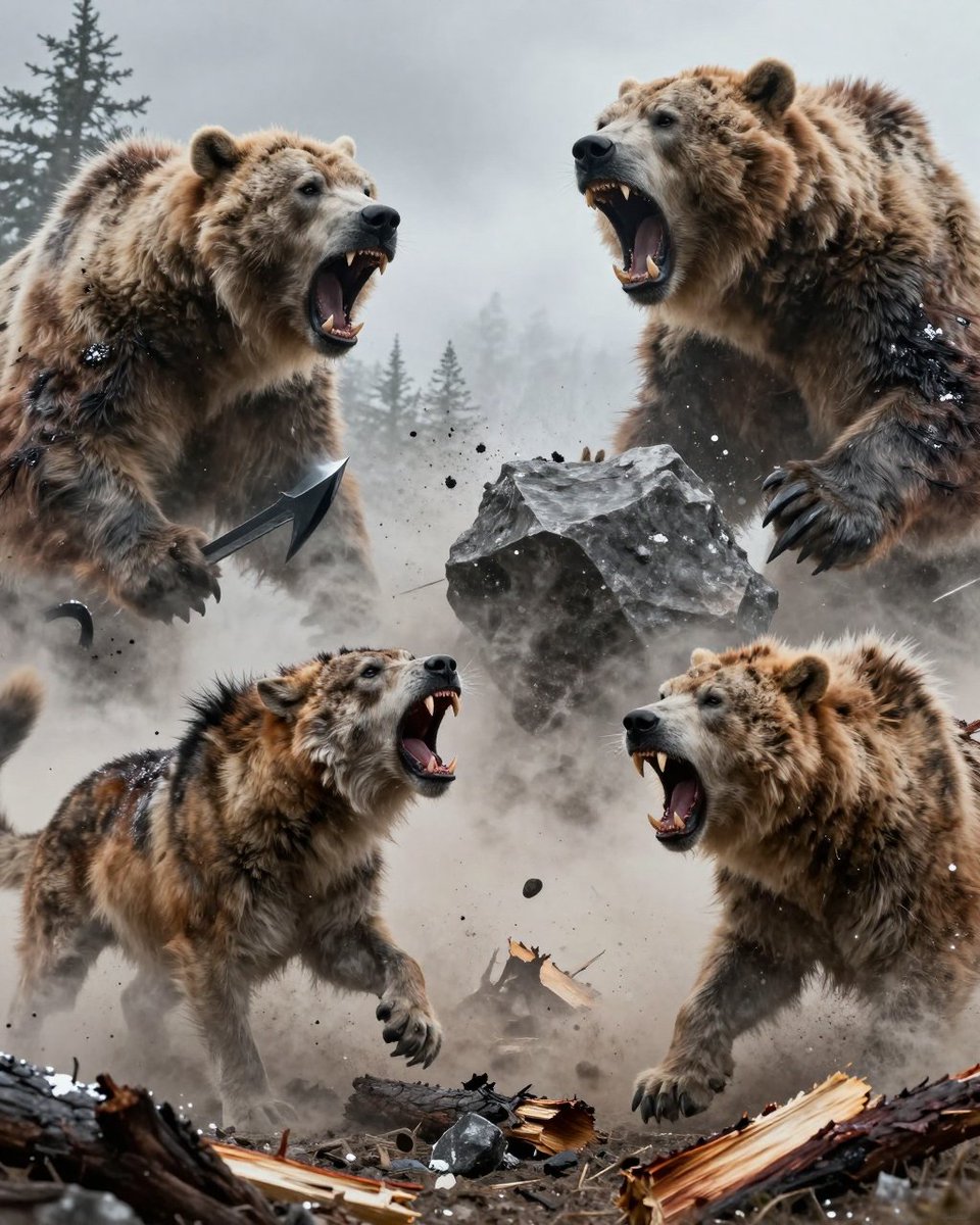 XWAVEart's tweet image. Now we have ChaosBot:

Inputs:
1. Slipping away
2. Plastic flower
3. Memory Echo
4. Bear Fight