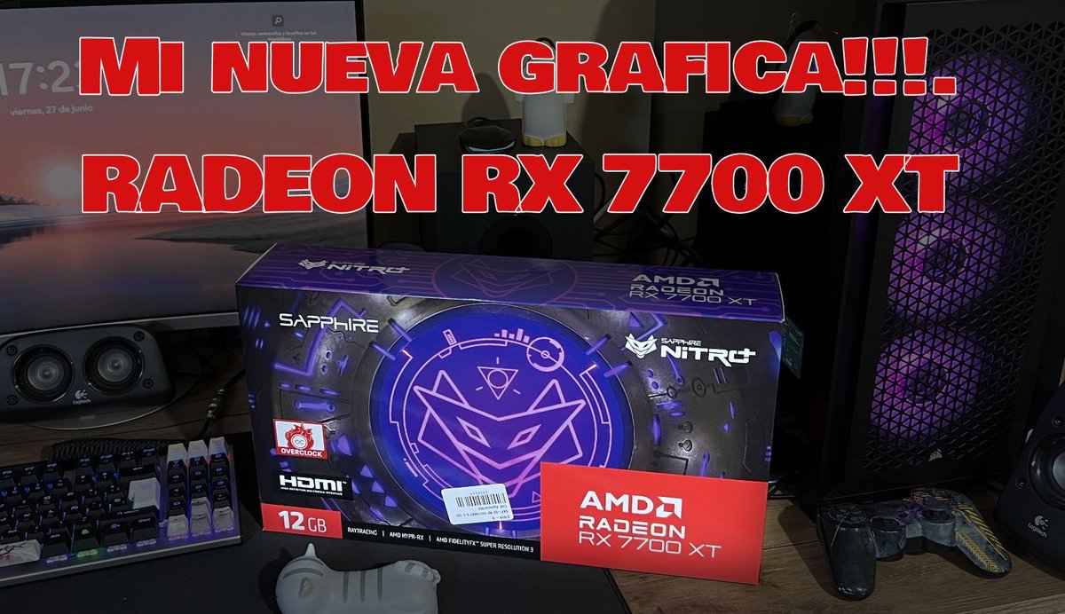 JaverHack's tweet image. Compramos la Radeon RX 7700 XT para sustituirla por la Radedeon vega 64. Merece la pena?. Descúbrelo en mi canal de YouTube 👉youtu.be/Q4MkuYeTsHA👈
