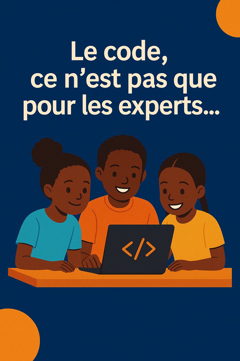 Tic4Ed's tweet image. 👉 Le code, ce n’est pas que pour les experts… 👩🏾‍💻👨🏾‍💻
Prépare-toi à découvrir un univers accessible à tous !
 #HourOfCode #TIC4ED #FabLab #SanPedro #Maker