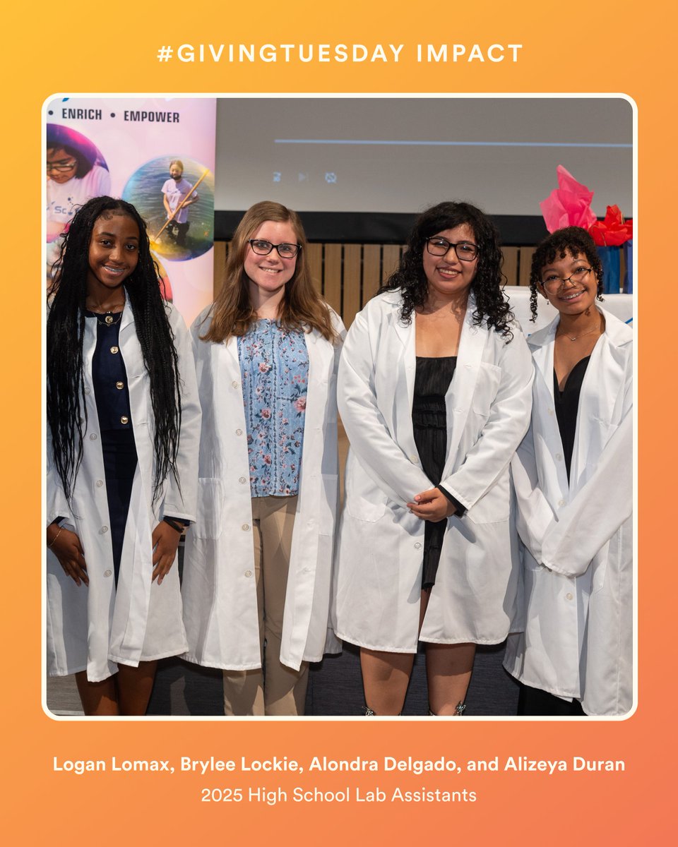 GIVING TUESDAY IS NEXT WEEK!

On December 2nd, we're raising funds to serve MORE Chicago girls in our STEM programs.

Mark your calendar. Set a reminder. Forward to a friend who cares about girls in STEM.

Together, we can spark more futures 💥 

Donate: girls4science.org/donate-now.html