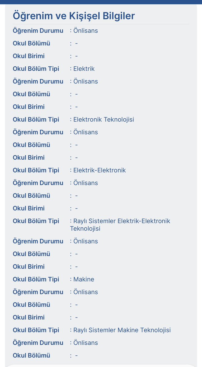 Haylou15's tweet photo. @a_uraloglu En sonki 780 kişilik TCDD işçi alımında istenilen bölümler bunlar halihazırda yaklaşık 5000 Raylı Sistem mezunu var fakat TCDD Buna ragmen her bölümden insan almakta biz Raylı sistemler mezunları olarak başka bir kamu kuruluşuna atanmıyoruz ama bu bölümler atanabiliyo @a_uraloglu https://t.co/7Ebf7Sk22c