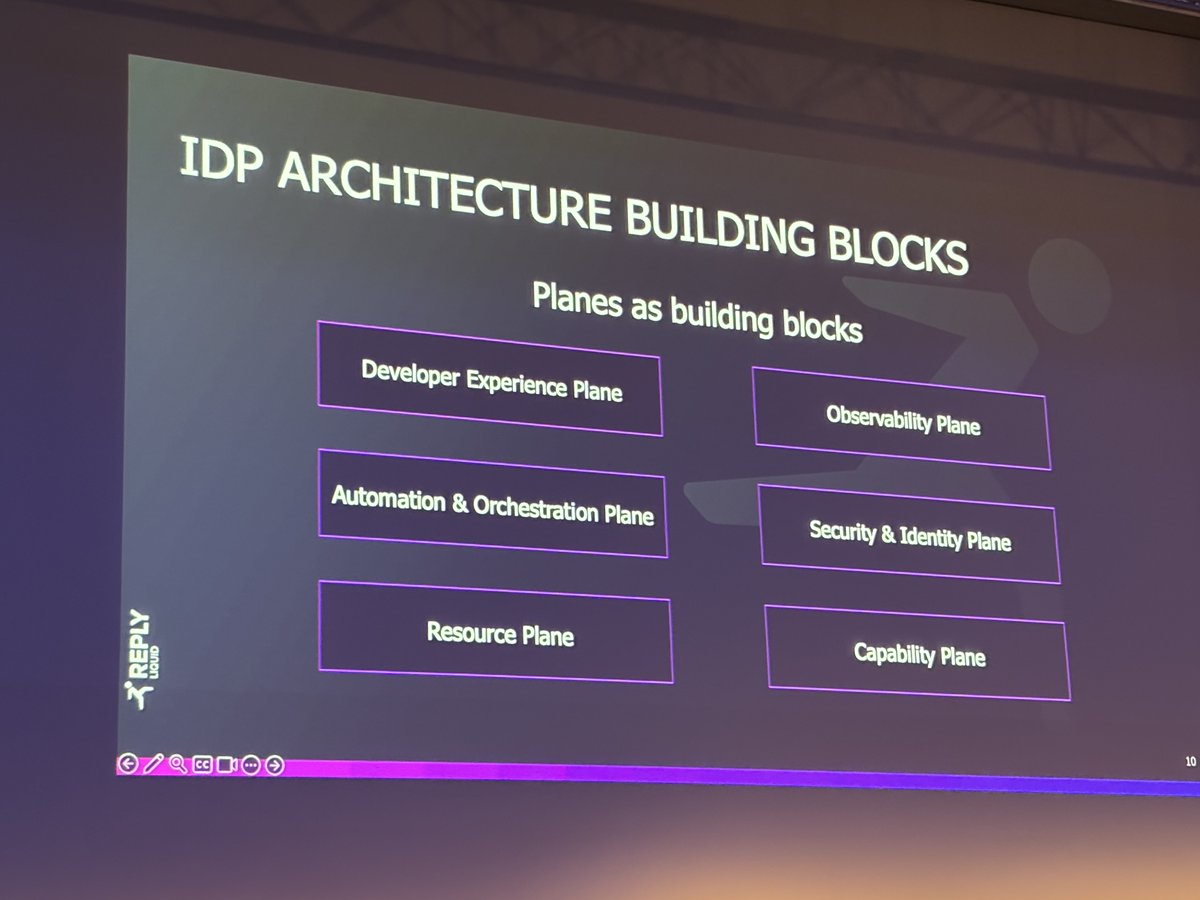 Lockhead's tweet image. #CLC_Conf talk around composable platforms - #PlatformEngineering and building internal developer platforms to enable other teams to be more efficient and successful

Interesting insights and concepts 🙃

#InternalDeveloperPlatform #DevProductivity #SoftwareEngineering