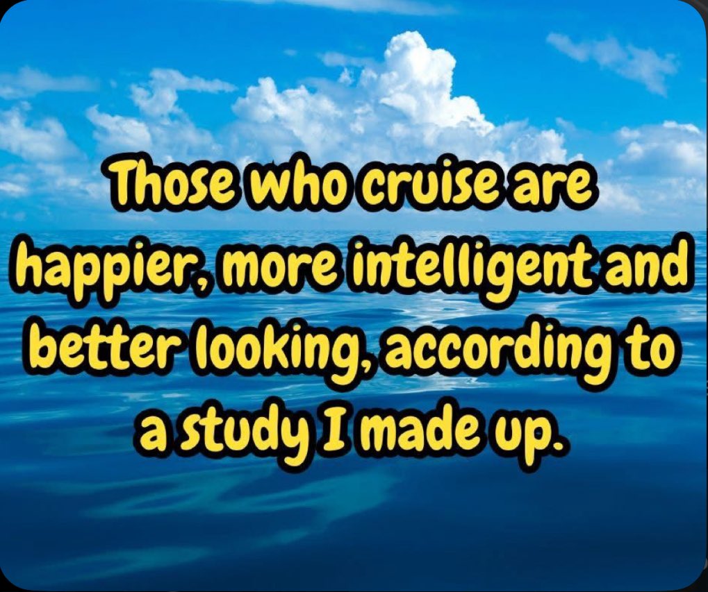 lb_adventures's tweet image. No study needed!
Want to feel happier at sea? 
Comment “SEA” or reach out: blinq.me/2QeUtL7wCsHOlo… 
#travelhumor #cruisetravel #travelagent #travel