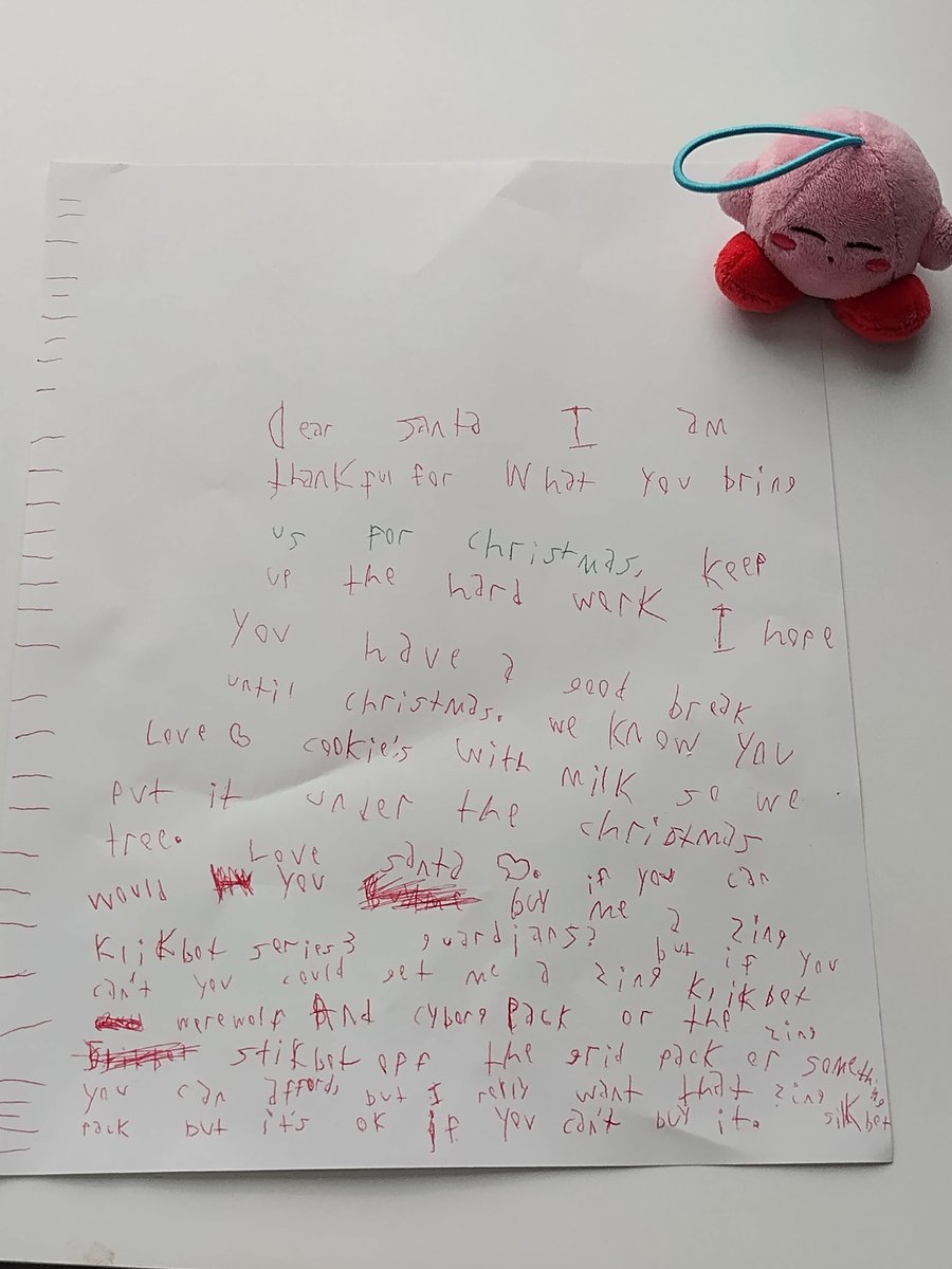 Sweetjonesz's tweet photo. @fermalife This is my 9 year old's letter to Santa ♥️ 🎄🎁 https://t.co/ARRXxLf9rm