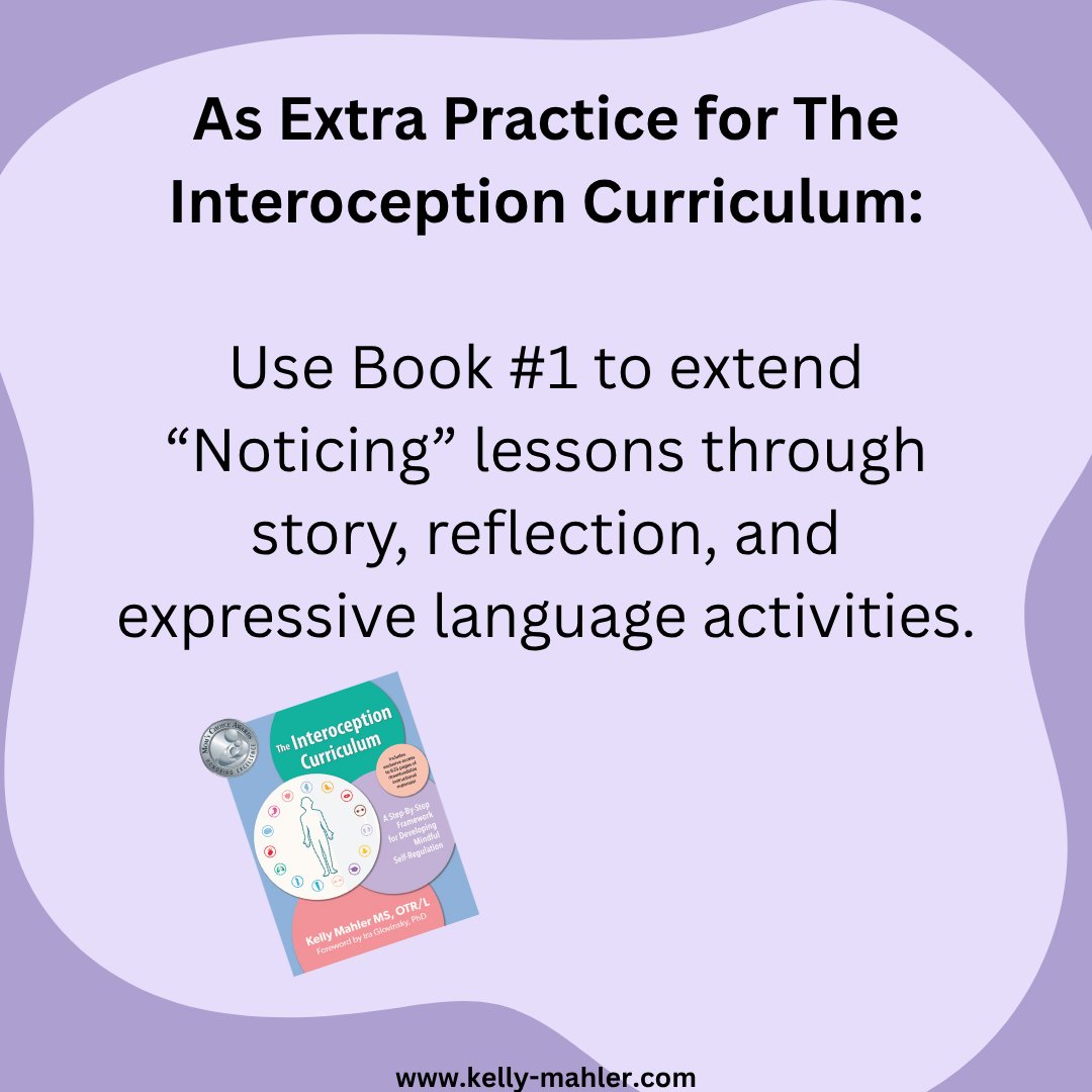 kmahlerkmahler's tweet image. (3/8) #KidsBook #SLP
Image Description: Dark and light purple tiles. Slide 1: How SLPs can use “Noticing My Body Signals” A flexible, ready-to-use way to support communication, interoception, and emotional awareness one page at a time. Slide 2: To Build Interoceptive Language: