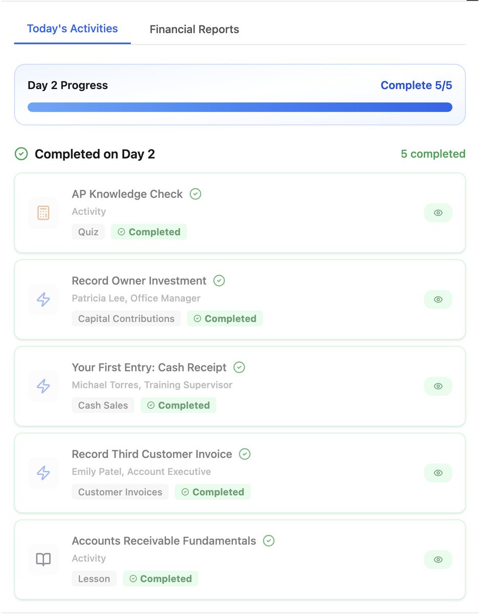 مرّت سنة منذ بدأت تطوير أداة تساعدك على إتقان المحاسبة، وتنقلك من الجانب النظري إلى العملي في بيئة آمنة وممتعة وتفاعلية. أحتاج مساعدتك لتجربة الأداة قبل الجميع، وهذه بعض الصور الحية 👇

سجّل اهتمامك في الرابط أسفل التغريدة المرفقة.