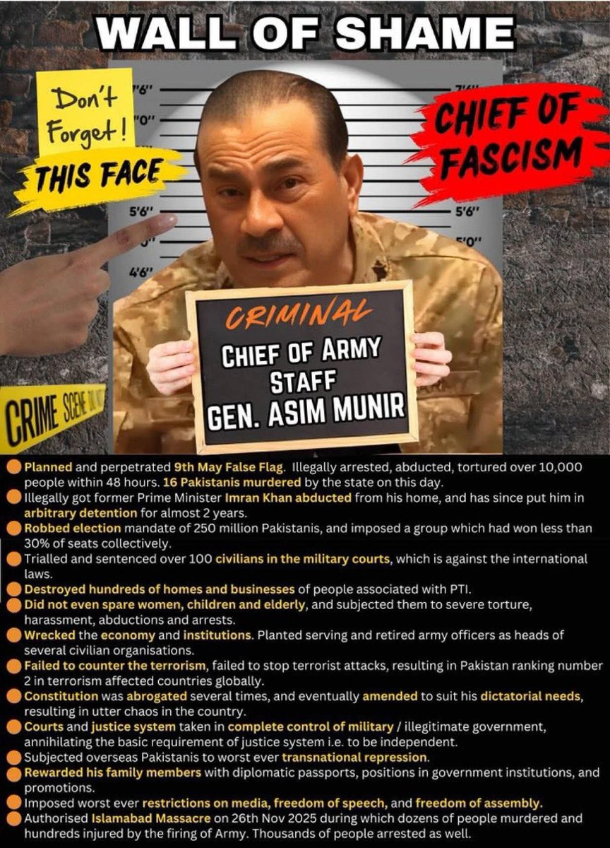 "میرے پاکستانیوں!! یہ عمران خان کے دشمن نہیں، یہ اپ کے دشمن ہیں، عمران خان تو بس درمیان میں کھڑا ہے"
#RestoreAccessToImranKhan
#ذہنی_مریض_نامنظور