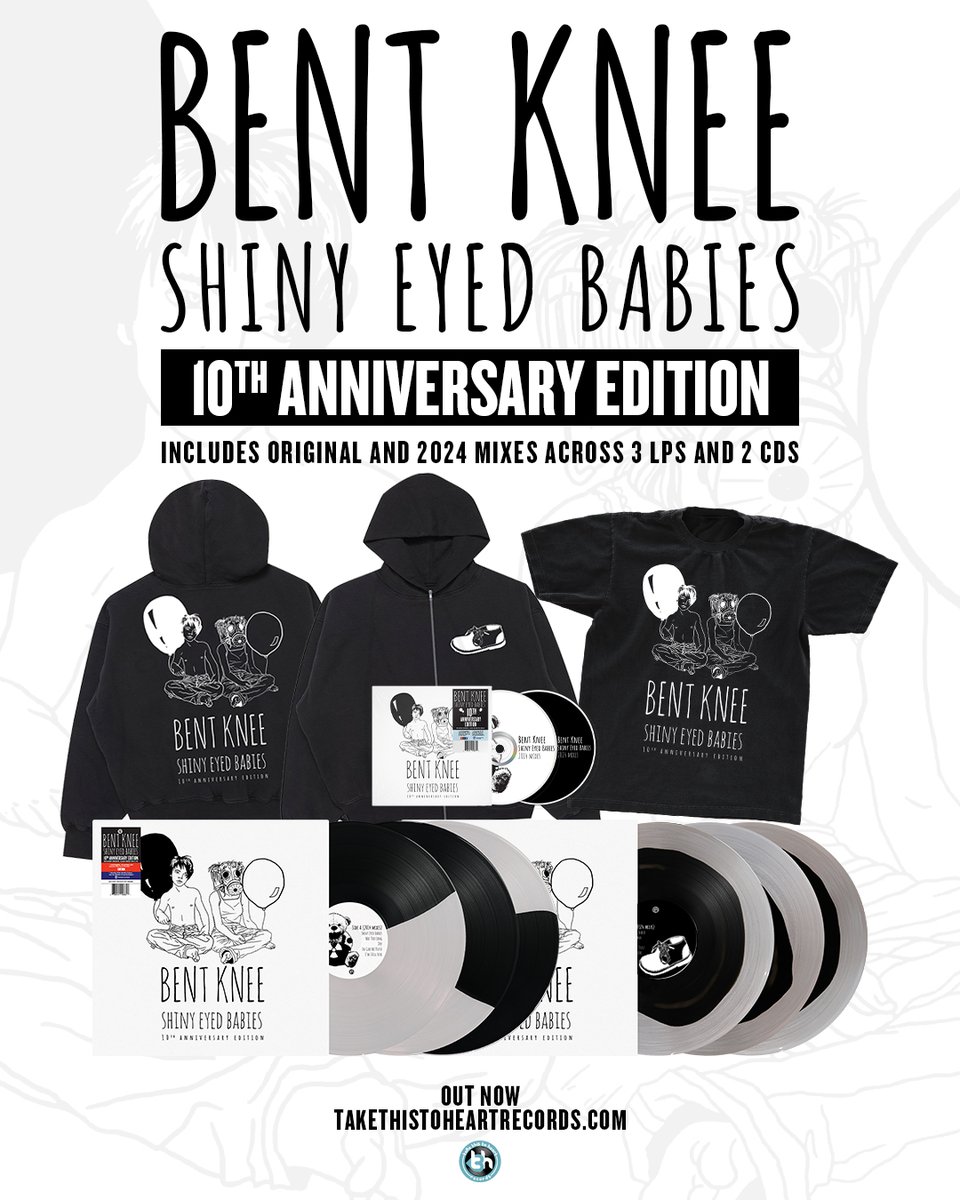 bentkneemusic's tweet image. The album that changed everything for us, newly reimagined by Vince Welch. The 10th Anniversary Edition of Shiny Eyed Babies includes the original and 2024 mixes of the album across 3 LPs and 2 CDs. Order now at takethistoheartrecords.store/collections/be… and stream wherever you listen to music.