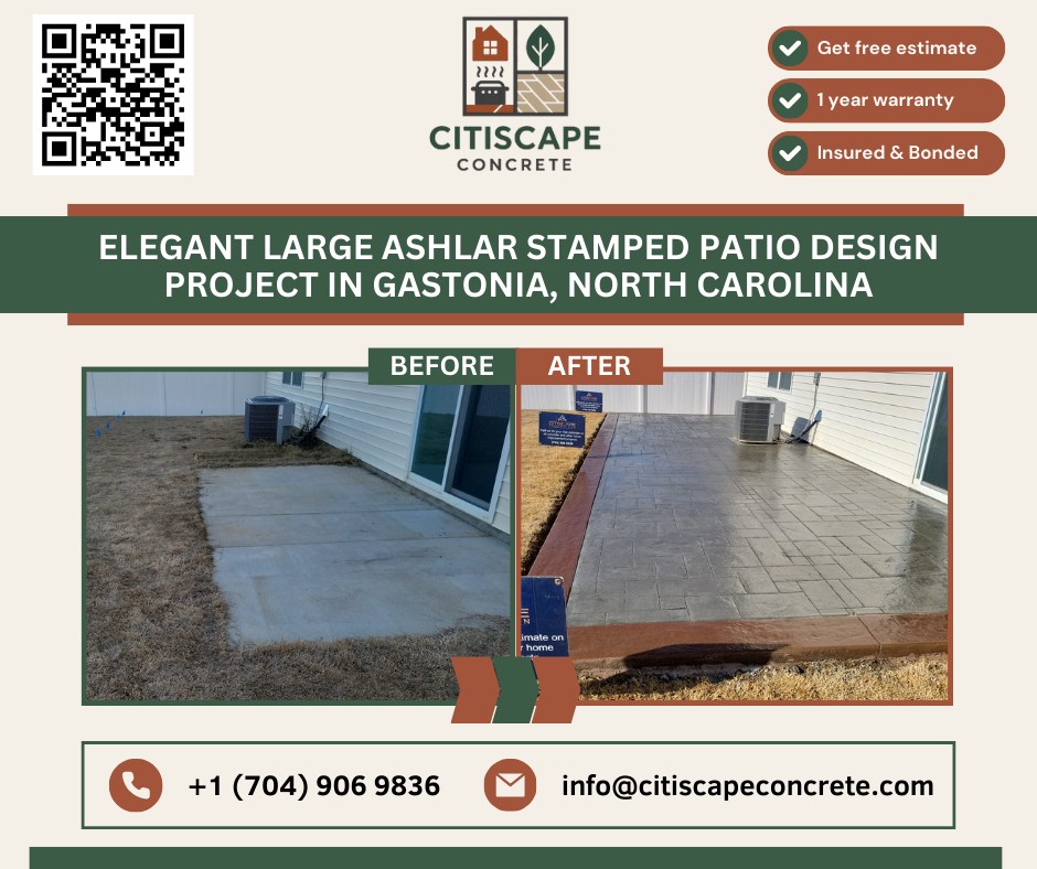 CitiscapeC's tweet photo. Elegant Large Ashlar Stamped Patio — Gastonia, NC ✨

Bold design. Clean finish. Another elegant project by Citiscape Concrete.

🌐 https://t.co/EP61c0ezb8

#CitiscapeConcrete #AshlarStampedPatio #ConcretePatio #OutdoorLiving #GastoniaNC #HardscapeDesign #ConcreteCraftsmanship https://t.co/XAgUooeum7