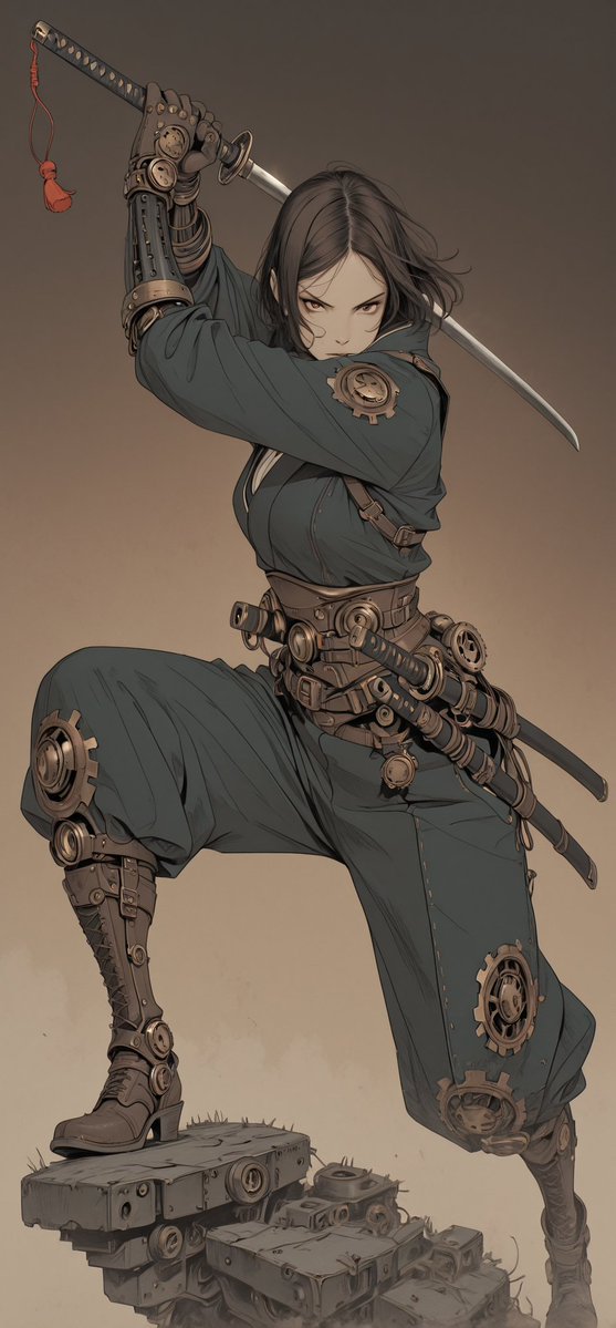 pax_Creation's tweet image. #StableDiffusion #AIart #AIイラスト
スチームパンクサムライ