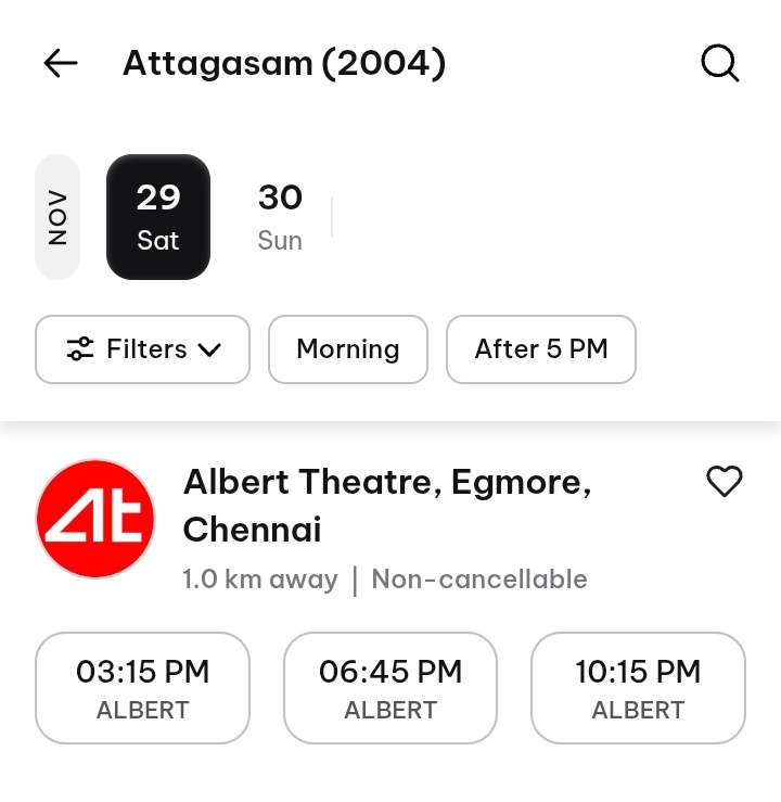 VinithaAK's tweet image. #AttagasamReRelease bookings open now at Albert theatre, Chennai 👍🏼

#Attagasam #AjithKumar #AK64