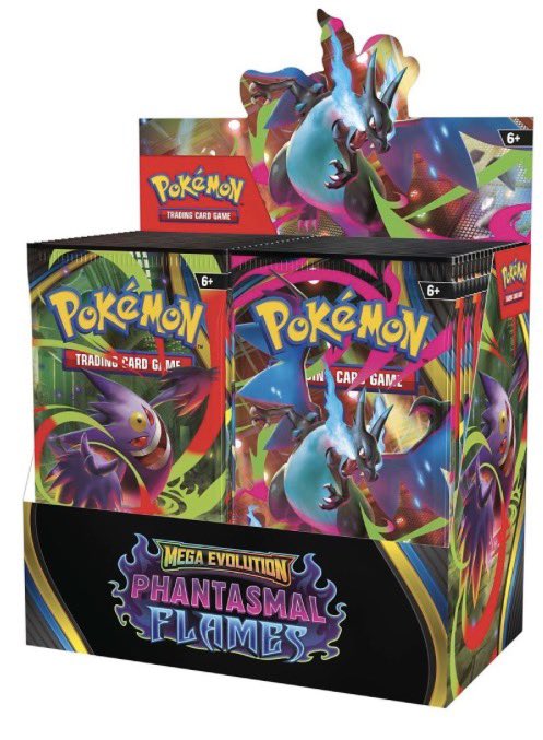 Mega Evolution Phantasmal Flames Booster Display Box is available at Amazon  for $254.99 https://t.co/Cc0PfuK3NL Check if you're eligible for additional  discounts: Amex: https://t.co/jIlCycMgD4 Discover: https://t.co/hf3ScU1pbP # Pokemon #PokemonTCG #ad
