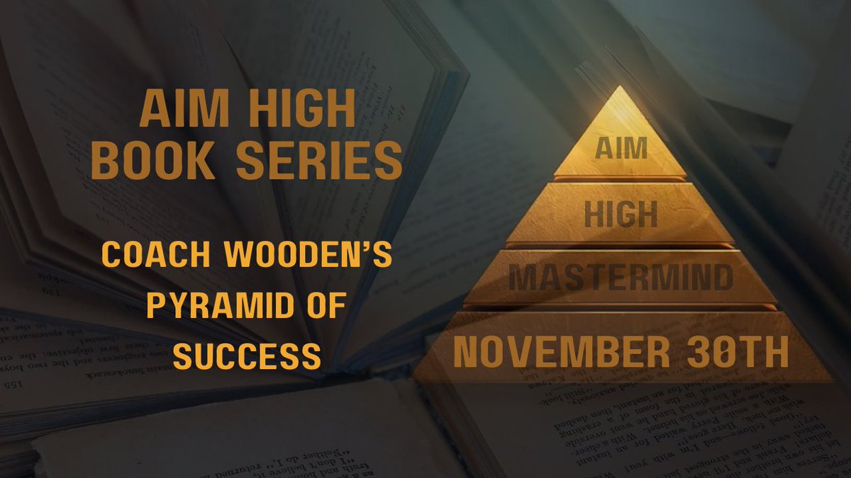 Coach365USA's tweet photo. The AIM HIGH Mastermind is back this Sunday to close out November with a discussion on Coach Wooden’s Pyramid of Success. Like-minded doers coming together to get better again. 

Join our group at:
https://t.co/t1WsEHiJa6

#GrowthMindsetLeaders #1PercentBetterDaily
#OQP https://t.co/ck74I8QMbM