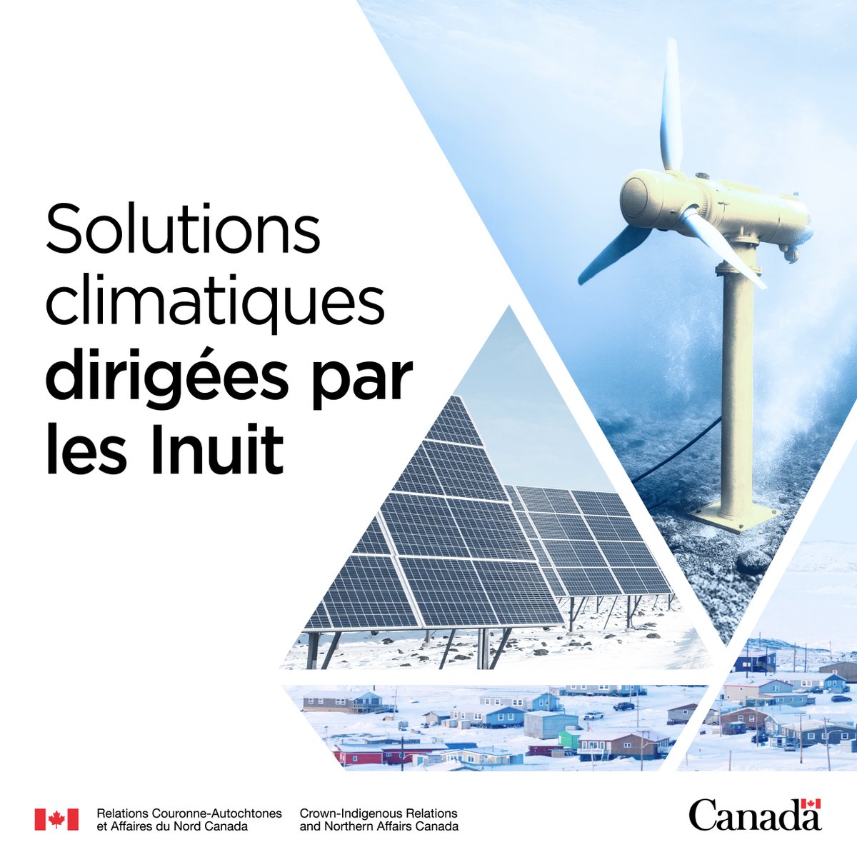 Le plan climatique du gouvernement du Nunatsiavut définit les priorités en matière d'énergie propre définies par les Inuit, dont des investissements dans des initiatives communautaires éoliennes, solaires et marémotrices.