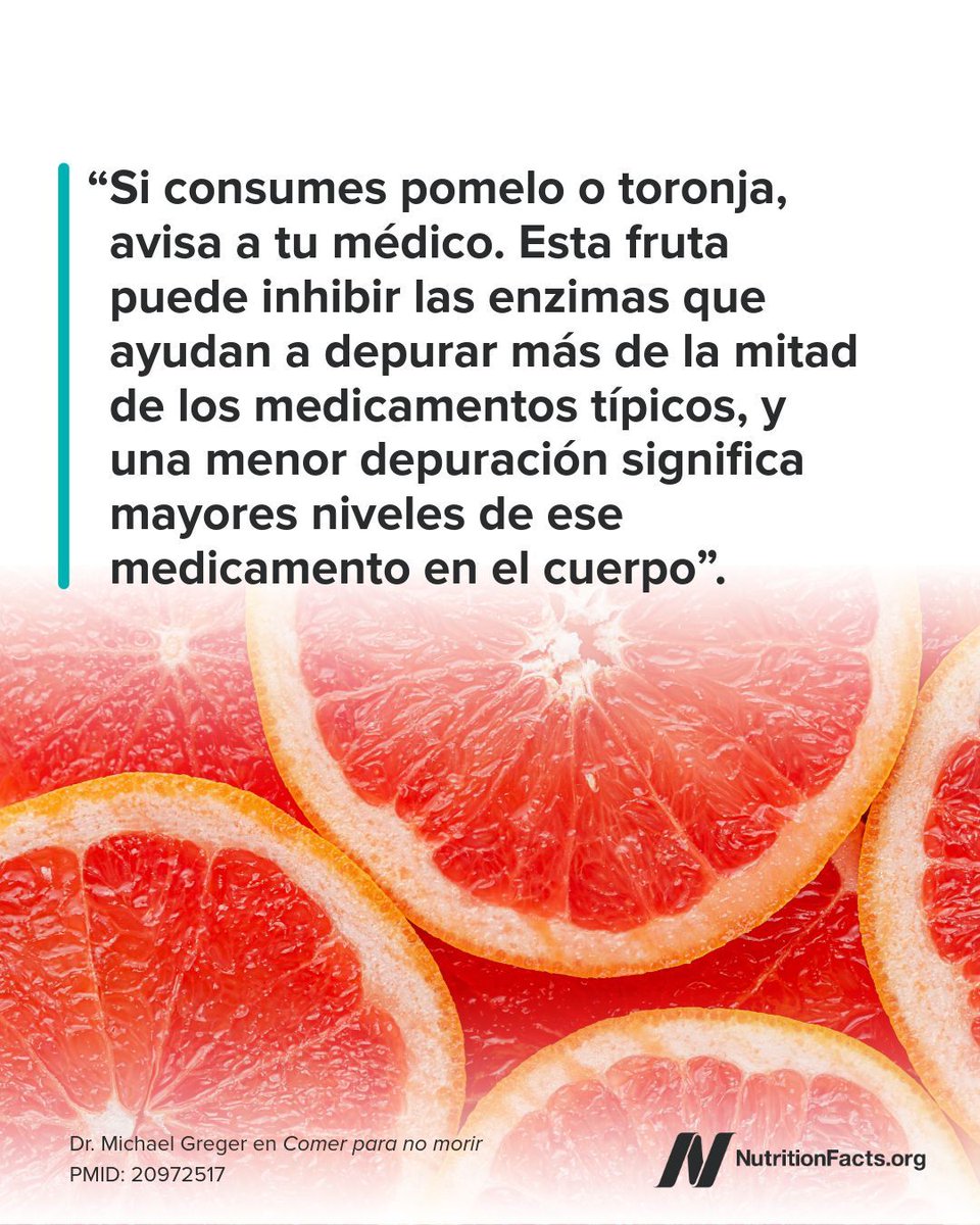 NF_Espanol's tweet photo. Ciertos fitoquímicos presentes en las plantas pueden afectar el metabolismo de los medicamentos en el cuerpo, y la toronja es el ejemplo clásico, descrita como “la pesadilla de los farmacólogos”. https://t.co/OepSf5zg7Z