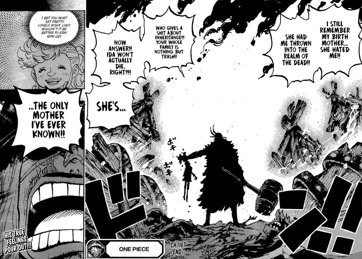 WorstGenHQ's tweet image. #ONEPIECE1167 
This is what I loves about One Piece.
Hope Loki will find his happines once Luffy show him the true freedome...

Loki is already a peak character...