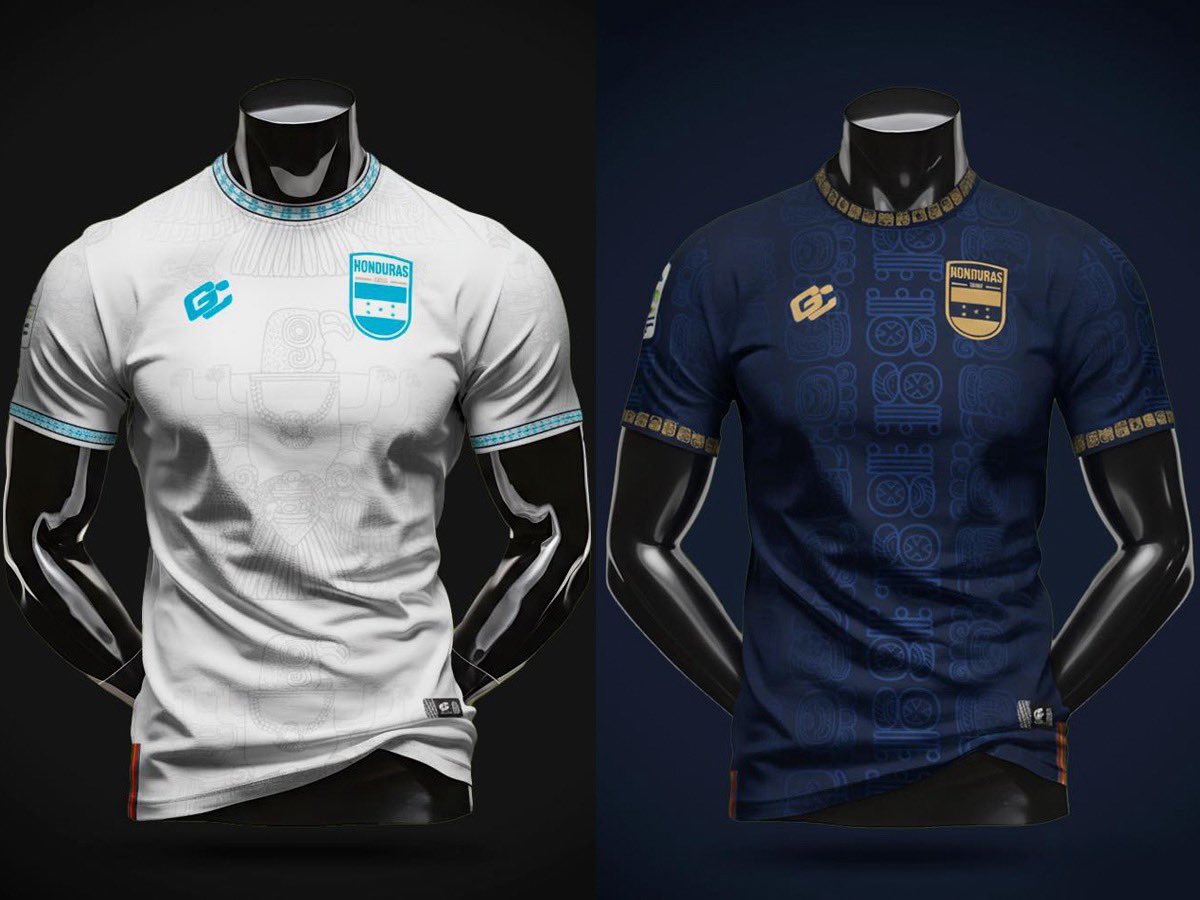 #Honduras 🇭🇳 | La Selección de Socca de Honduras competirá en el Mundial 2025 de Cancún este fin de semana. Quedó en el Grupo H junto a Brasil, Marruecos y Hungría. 
Usarán estos hermoso uniformes en la justa mundialista. 
Los jugadores catrachos salieron esta mañana vía San