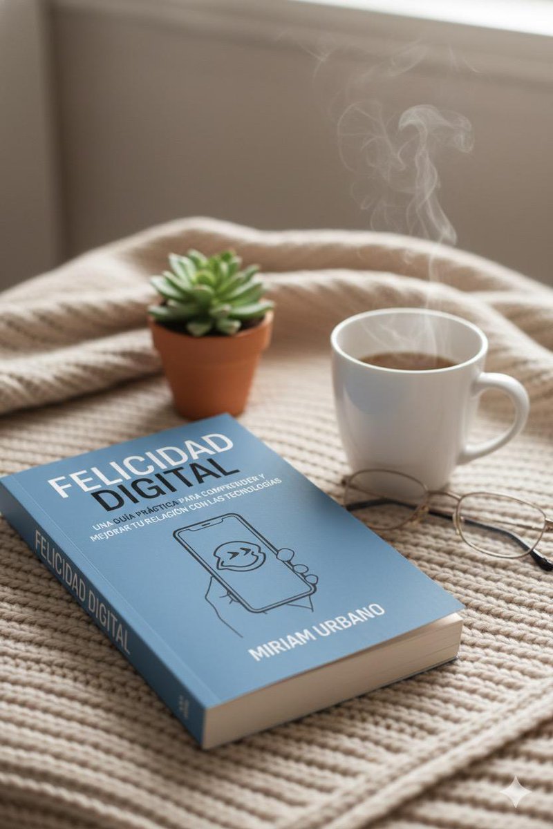 ClickConsciente's tweet image. Este fin de semana deja la pantalla y sumérgete en una lectura que cambiará tu relación con ella. 

#NahimaSpinoso nos recomienda leer &quot;Felicidad Digital&quot; de Miriam Urbano, una guía para un uso consciente y saludable de la tecnología.

#MiriamUrbano #BienestarDigital #Desconexión