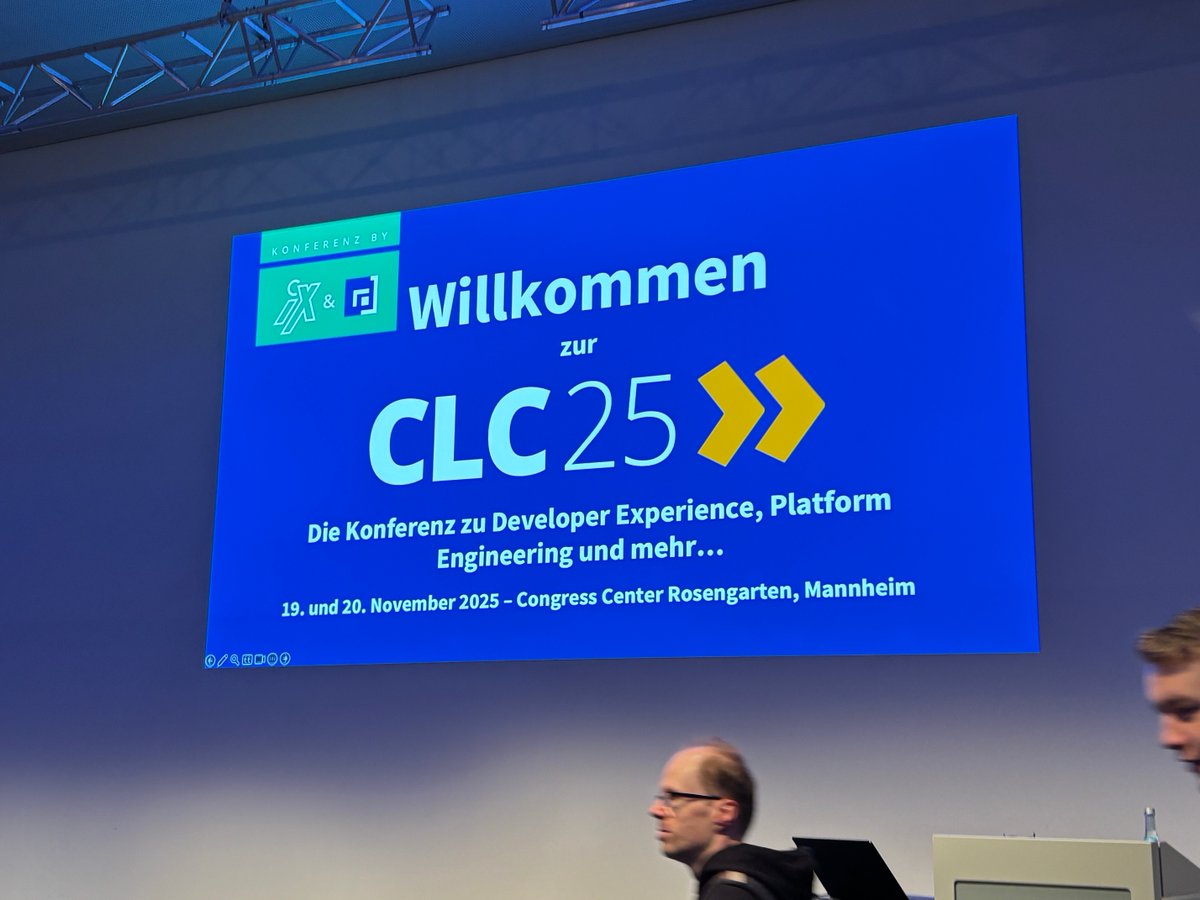 Lockhead's tweet image. Today and tomorrow the #CLC_Conf in Mannheim puts the focus on #PlatformEngineering #DeveloperExperience and a few #CNCF projects 🙃

I am excited to re-meet with old friends and make new friends ❤️

if you are attending, say HI 🙋

#DevOps #CloudNative #TechConference